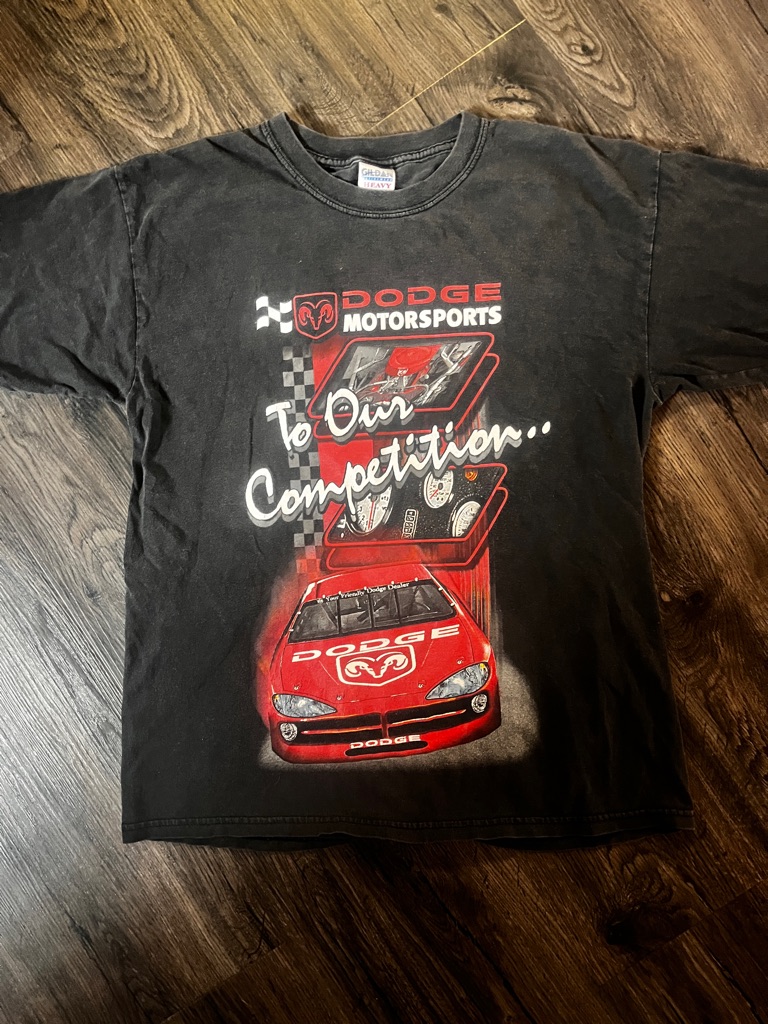 Dodge Motorsports Black  Red Racing Tee Vintage